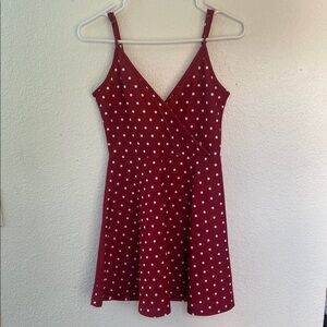Red Polka Dot mini Dress size small